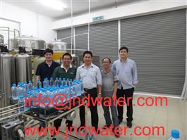 Shenzhen J&D Drinking Water install 2000 bph bottled water line in Brunei