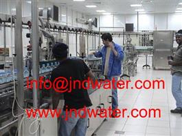 Shenzhen J&D Drinking Water install 18000BPH bottled water line in Saudi Arabic