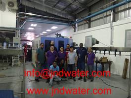 Shenzhen J&D Drinking Water install bottled carbonated beverage line in Trinidad and Tobago
