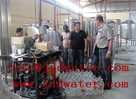 Shenzhen J&D Drinking Water install 4000BPH carbonate beverage line in Namibia