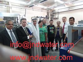 Shenzhen J&D Drinking Water install 6000-8000 bph bottled water plant in Bahrain