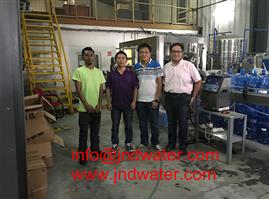 Shenzhen J&D Drinking Water install 4000BPH bottled water line in Madagascar